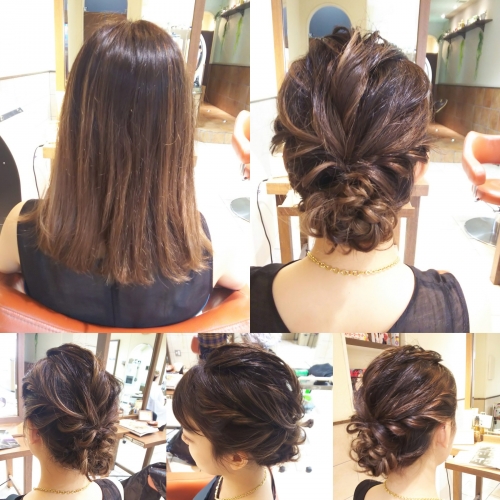 結婚式にオススメ！崩れにくいツイストまとめ髪ヘアアレンジ☆