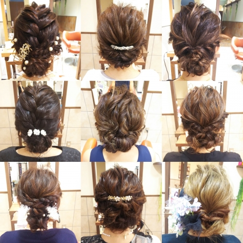 思い出に残る特別な日のヘアアレンジはお任せください☆